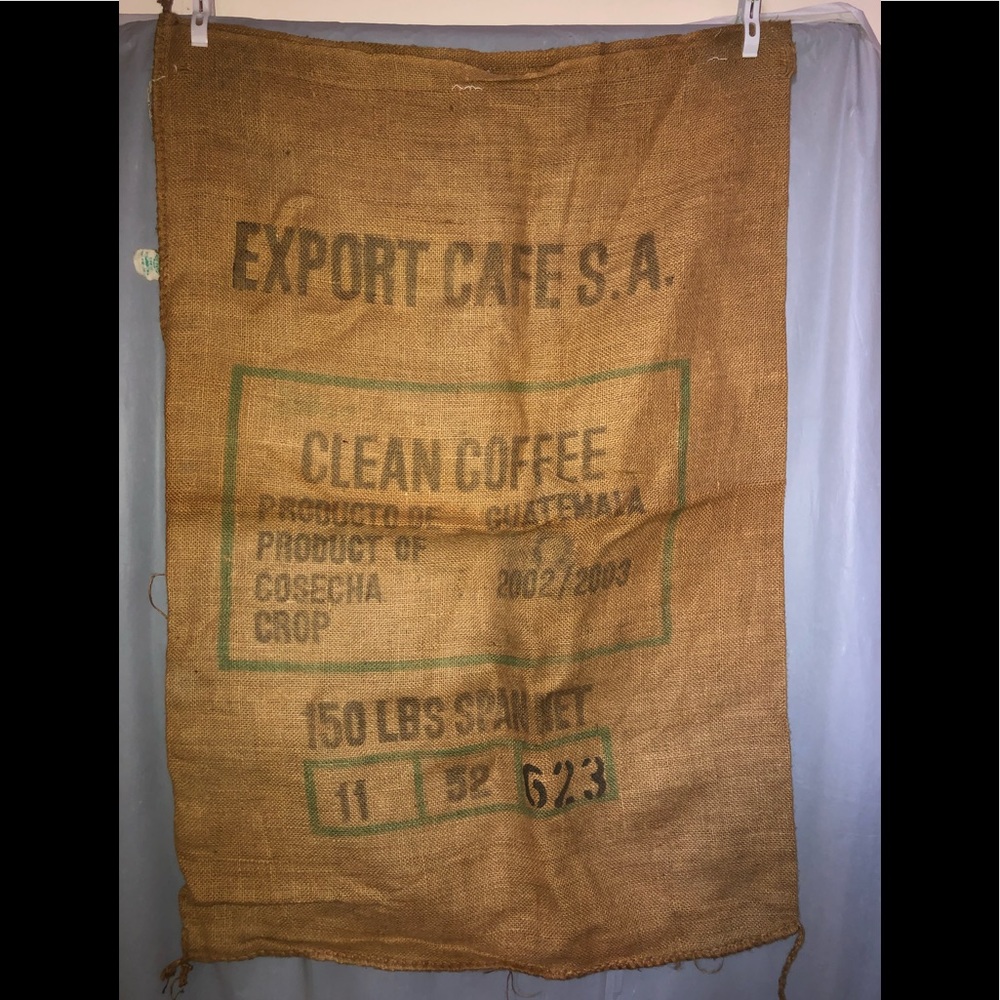 Burlap Bag/Toe Sack Used for Coffee From Guatemala